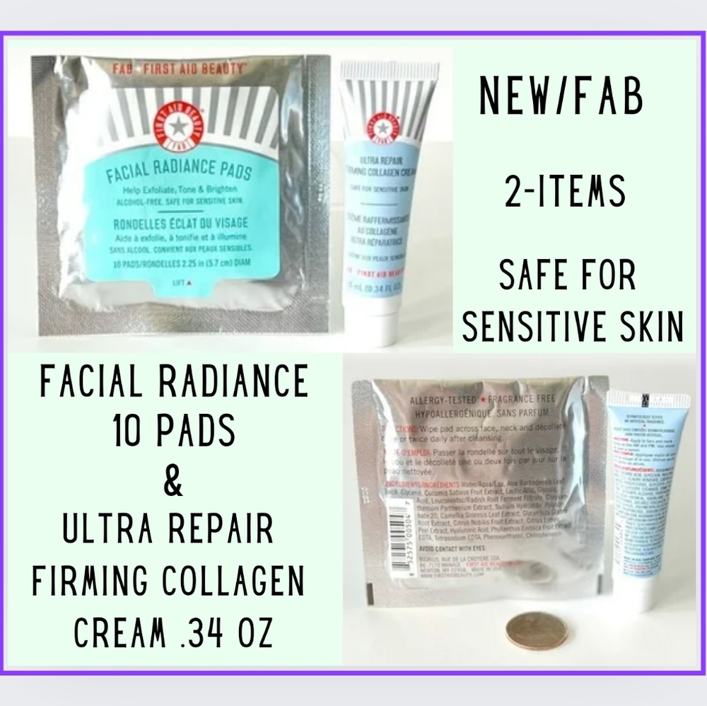 🌈2 ITEMS/FAB-FACIAL PADS & CREAM